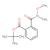 Chemical structure of tert-butyl 2-[methoxy(methyl)carbamoyl]benzoate - CSSB15072410268
