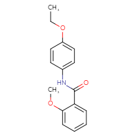 Chemical structure of N-(4-ethoxyphenyl)-2-methoxybenzamide - CSSB00046166552