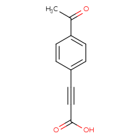 Chemical structure of 3-(4-acetylphenyl)prop-2-ynoic acid - CSSB00009915271