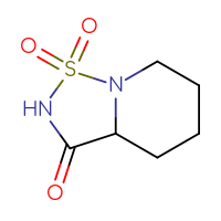 Chemical structure of hexahydro-2H-1λ⁶-[1,2,5]thiadiazolo[2,3-a]pyridine-1,1,3-trione - CSSB00056422097