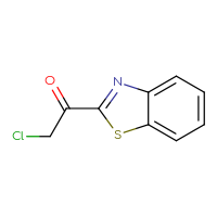 Chemical structure of 1-(1,3-benzothiazol-2-yl)-2-chloroethan-1-one - CSSB00012350647