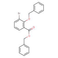 Chemical structure of benzyl 2-(benzyloxy)-3-bromobenzoate - CSSB00135087641