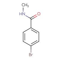 Chemical structure of 4-bromo-N-methylbenzamide - CSSB00000155074