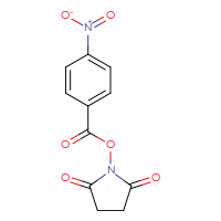 Chemical structure of 2,5-dioxopyrrolidin-1-yl 4-nitrobenzoate - CSSB00020585331