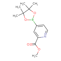 Chemical structure of methyl 4-(4,4,5,5-tetramethyl-1,3,2-dioxaborolan-2-yl)pyridine-2-carboxylate - CSSB00010199197