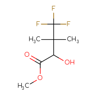 Chemical structure of methyl 4,4,4-trifluoro-2-hydroxy-3,3-dimethylbutanoate - CSSB00103119663