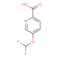 Chemical structure of 5-(difluoromethoxy)pyridine-2-carboxylic acid - CSSB00000700687