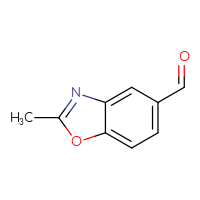 Chemical structure of 2-methyl-1,3-benzoxazole-5-carbaldehyde - CSSB00009838386