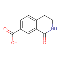 Chemical structure of 1-oxo-1,2,3,4-tetrahydroisoquinoline-7-carboxylic acid - CSSB00000724257