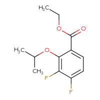 Chemical structure of ethyl 3,4-difluoro-2-(propan-2-yloxy)benzoate - CSSB00133463905