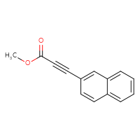 Chemical structure of methyl 3-(naphthalen-2-yl)prop-2-ynoate - CSSB00012100048
