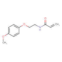 Chemical structure of N-[2-(4-methoxyphenoxy)ethyl]prop-2-enamide - CSSB00018312981