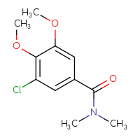 Chemical structure of 3-chloro-4,5-dimethoxy-N,N-dimethylbenzamide - CSSB00000252559