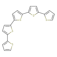 Chemical structure of 5-{[2,2'-bithiophen]-5-yl}-5'-(thiophen-2-yl)-2,2'-bithiophene - CSSB00020628774