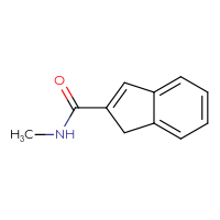 Chemical structure of N-methyl-1H-indene-2-carboxamide - CSSB00000146665