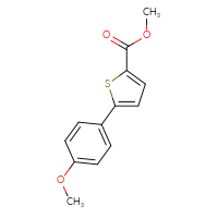 Chemical structure of methyl 5-(4-methoxyphenyl)thiophene-2-carboxylate - CSSB00020604512