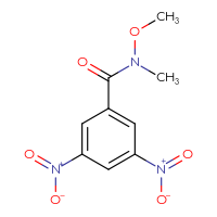 Chemical structure of N-methoxy-N-methyl-3,5-dinitrobenzamide - CSSB00103797948