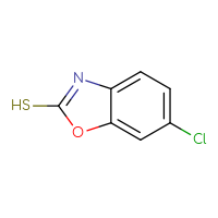 Chemical structure of 6-chloro-1,3-benzoxazole-2-thiol - CSSB00000184706