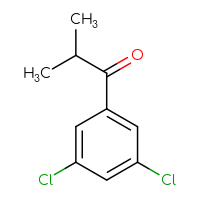 Chemical structure of 1-(3,5-dichlorophenyl)-2-methylpropan-1-one - CSSB00012346308