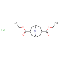 Chemical structure of 3,7-diethyl 9-azabicyclo[3.3.1]nonane-3,7-dicarboxylate hydrochloride - CSSB00159269594
