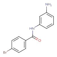 Chemical structure of N-(3-aminophenyl)-4-bromobenzamide - CSSB00000612865