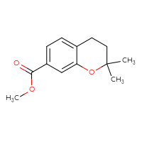 Chemical structure of methyl 2,2-dimethyl-3,4-dihydro-2H-1-benzopyran-7-carboxylate - CSSB00039975906