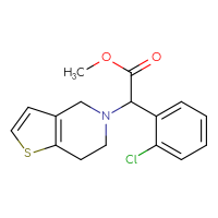 Chemical structure of methyl 2-(2-chlorophenyl)-2-{4H,5H,6H,7H-thieno[3,2-c]pyridin-5-yl}acetate - CSSB00016998051