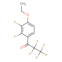Chemical structure of 1-(4-ethoxy-2,3-difluorophenyl)-2,2,3,3,3-pentafluoropropan-1-one - CSSB21103685005