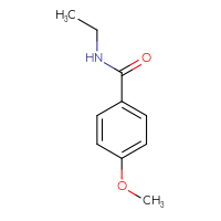 Chemical structure of N-ethyl-4-methoxybenzamide - CSSB00000160114