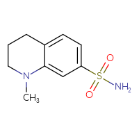 Chemical structure of 1-methyl-1,2,3,4-tetrahydroquinoline-7-sulfonamide - CSSB00000767106