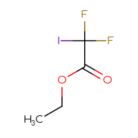 Chemical structure of ethyl 2,2-difluoro-2-iodoacetate - CSSB00000038467