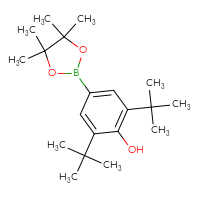 Chemical structure of 2,6-di-tert-butyl-4-(4,4,5,5-tetramethyl-1,3,2-dioxaborolan-2-yl)phenol - CSSB00020868428