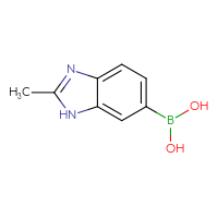 Chemical structure of (2-methyl-1H-1,3-benzodiazol-6-yl)boronic acid - CSSB00015673619