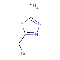Chemical structure of 2-(bromomethyl)-5-methyl-1,3,4-thiadiazole - CSSB00013206207