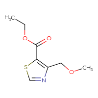 Chemical structure of ethyl 4-(methoxymethyl)-1,3-thiazole-5-carboxylate - CSSB00019263594