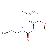 Chemical structure of 1-(2-methoxy-5-methylphenyl)-3-propylurea - CSSB00000254114