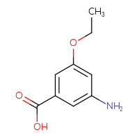 Chemical structure of 3-amino-5-ethoxybenzoic acid - CSSB00012278375