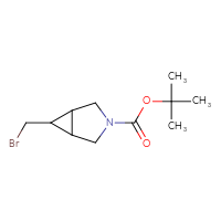 Chemical structure of tert-butyl 6-(bromomethyl)-3-azabicyclo[3.1.0]hexane-3-carboxylate - CSSB00016069637