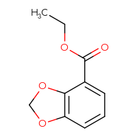 Chemical structure of ethyl 2H-1,3-benzodioxole-4-carboxylate - CSSB00000054162