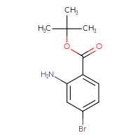 Chemical structure of tert-butyl 2-amino-4-bromobenzoate - CSSB00011373479