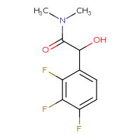 Chemical structure of 2-hydroxy-N,N-dimethyl-2-(2,3,4-trifluorophenyl)acetamide - CSSB15027970392