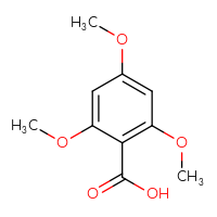 Chemical structure of 2,4,6-trimethoxybenzoic acid - CSSB00011207305