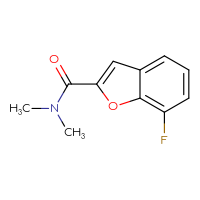 Chemical structure of 7-fluoro-N,N-dimethyl-1-benzofuran-2-carboxamide - CSSB00027544657