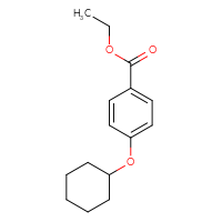 Chemical structure of ethyl 4-(cyclohexyloxy)benzoate - CSSB00008200071