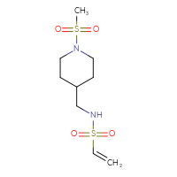 Chemical structure of N-[(1-methanesulfonylpiperidin-4-yl)methyl]ethene-1-sulfonamide - CSSB02152604114