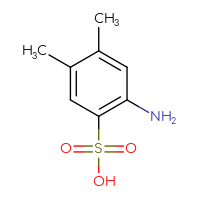 Chemical structure of 2-amino-4,5-dimethylbenzene-1-sulfonic acid - CSSB00009991337