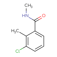 Chemical structure of 3-chloro-N,2-dimethylbenzamide - CSSB00013038311