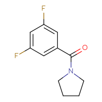 Chemical structure of 1-(3,5-difluorobenzoyl)pyrrolidine - CSSB00000158114