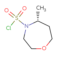 Chemical structure of (5R)-5-methyl-1,4-oxazepane-4-sulfonyl chloride - CSSB06376574572