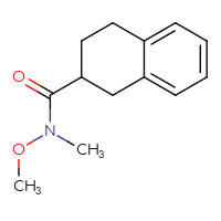 Chemical structure of N-methoxy-N-methyl-1,2,3,4-tetrahydronaphthalene-2-carboxamide - CSSB00007128467